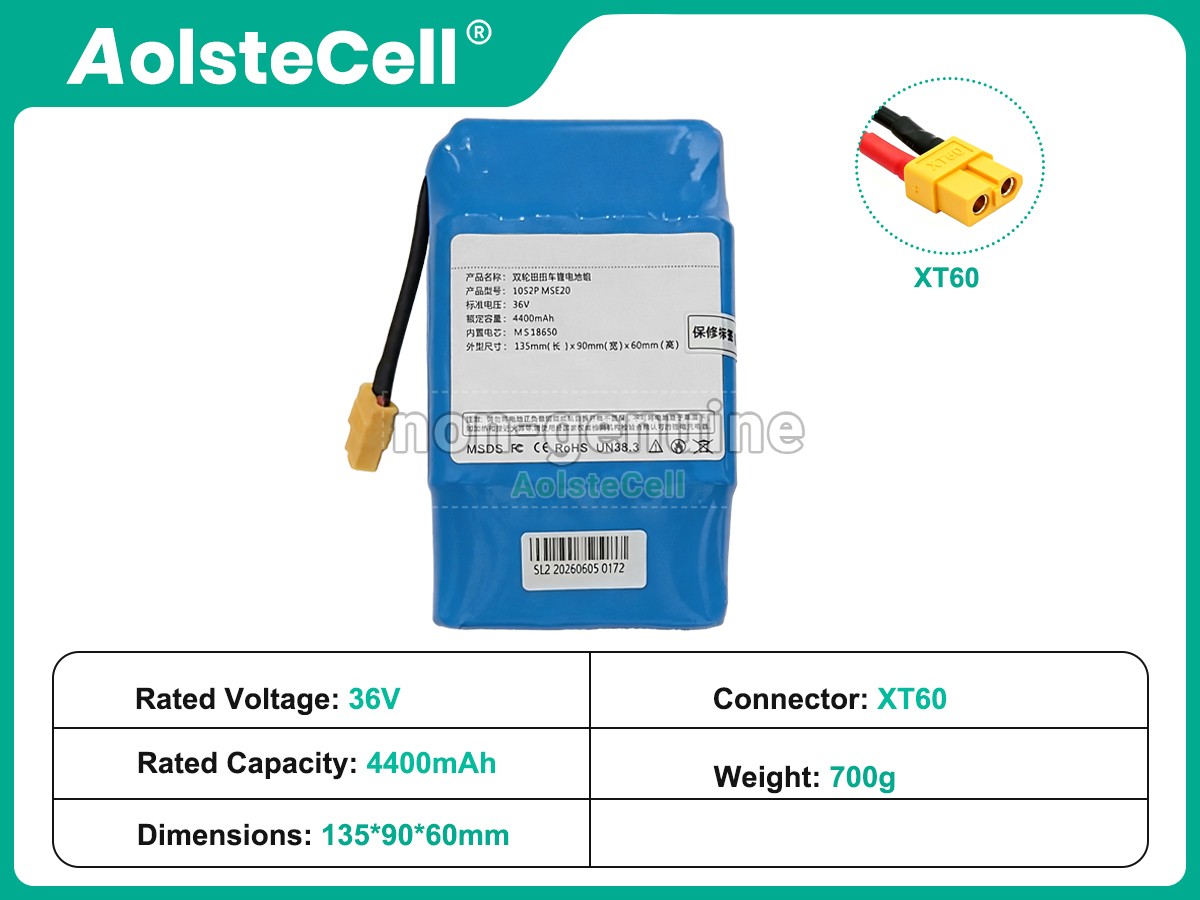 XT60-4400MAH-MSE20-36V