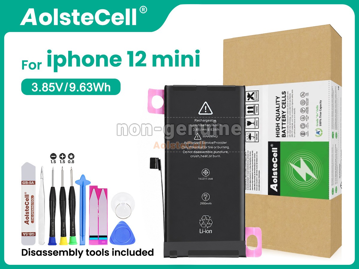 New Net Batteria Per IPhone 12 Mini – 3,85V 2227mAh, Compatibile Con A2398 A2176 A2400 A2471!