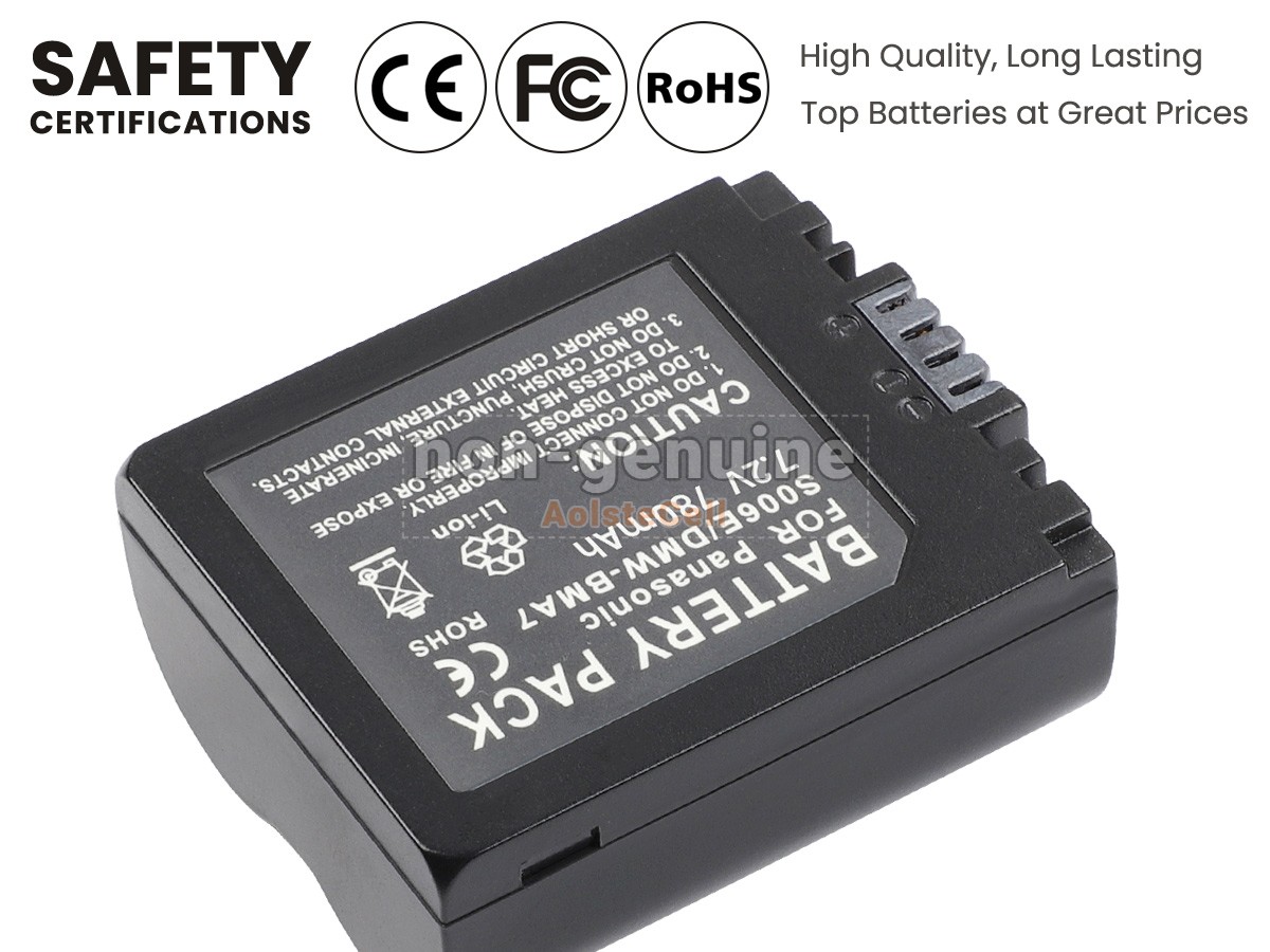 DSTE Batteria CGR-S006E 1400mAh Per Panasonic Lumix DMC-FZ30/FZ50/FZ28 E Altri